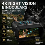 4K Night Vision Binoculars HD Night Vision Device with 32GB Card, Cardless