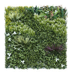 ECOOPTS 20"x20" Faux Ivy Privacy Fence Screen Artificial Boxwood Panels Topiary Hedge Plants for Indoor Outdoor Decoration, #3 Mixed Leaves, 29 Packs