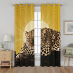 Chicken Curtains for Bedroom, Botanical Leave Chicken Curtains