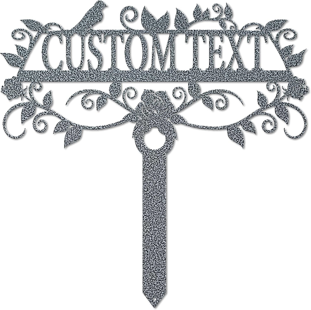 Lewis Design Company Rose Garden Custom Stake (25" W x 25" H, Black)