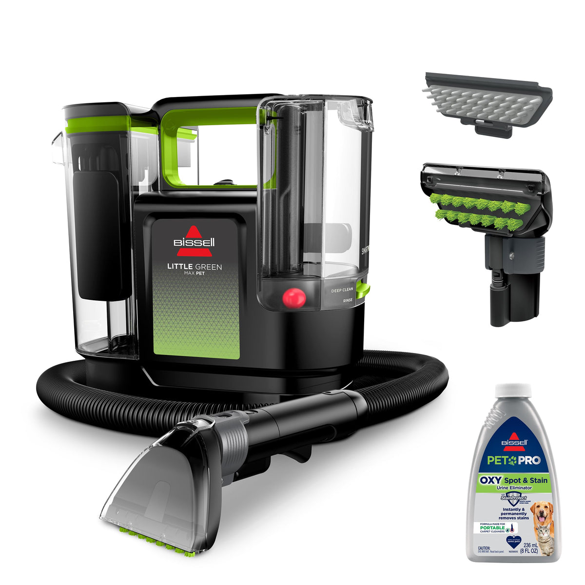 BISSELL Little Green Max Pet Portable Carpet Cleaner, 3860