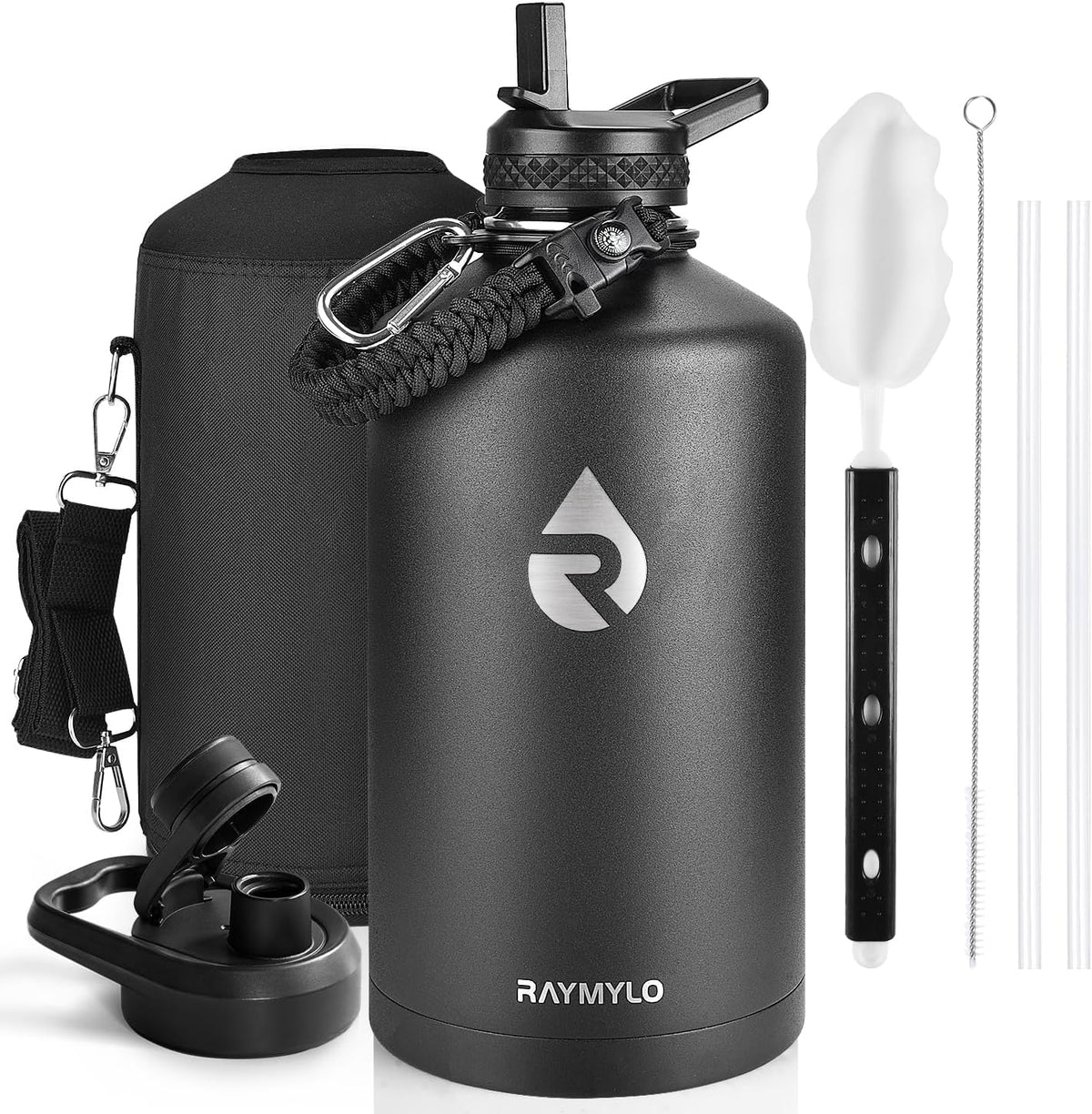 RAYMYLO Insulated Water Bottle 40 oz, Triple Wall Vacuum Stainless Steel