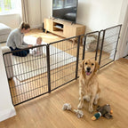 FXW Dog Gate, Extra Wide Adjustable for Openings Up to 111", 32" H