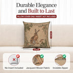 William Morris The Hare I Tapestry Throw Pillow Cover 19 x 19 in