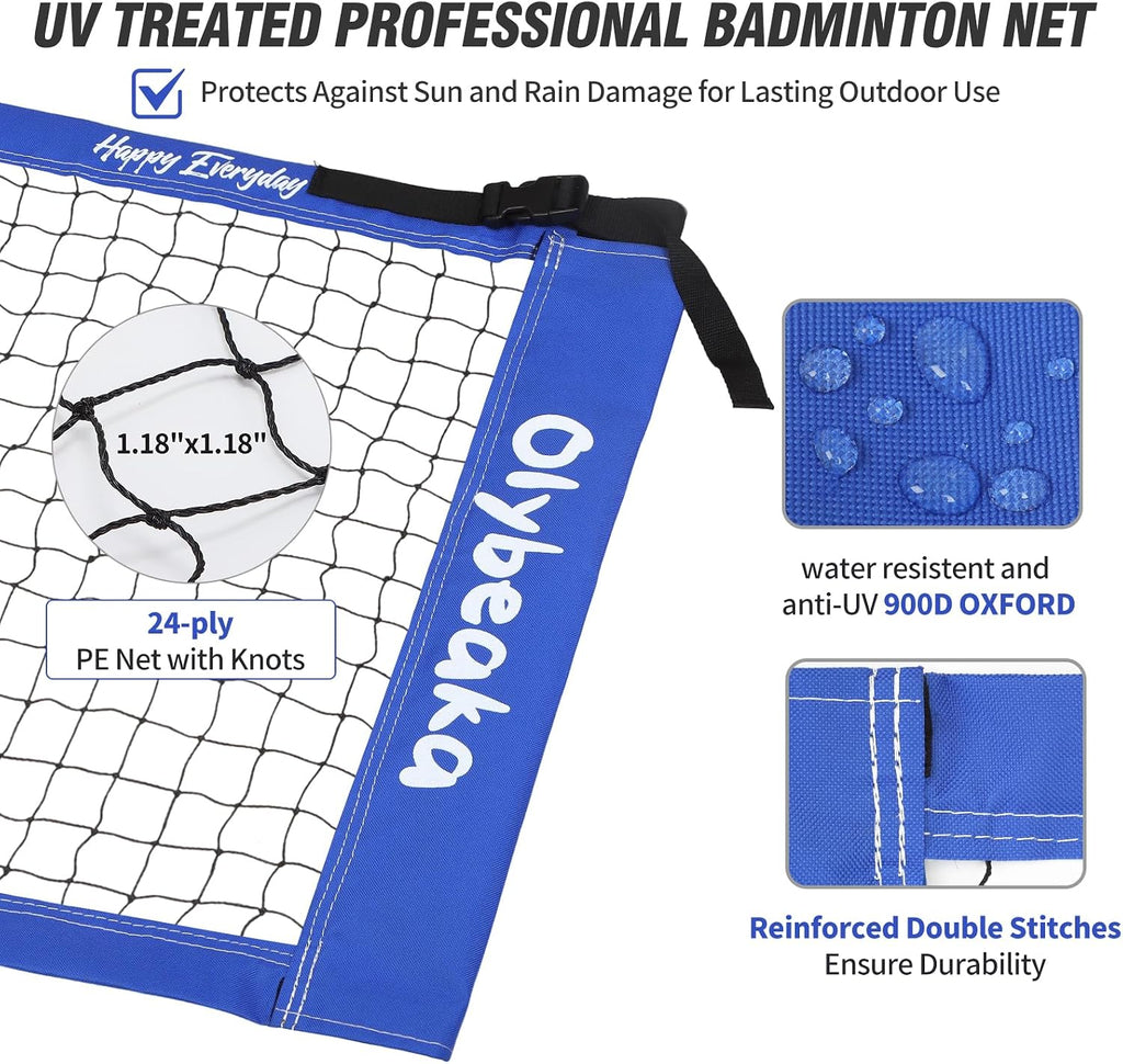 20FT Outdoor Badminton Set for Backyard Lawn Beach
