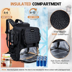 Goture Fishing Backpack with Cooler, 4 Tackle Boxes, Detachable Sling Bag