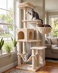 Hey-brother Cat Tree, Multi-Level Sisal Covered Scratching Posts, MPJ050W