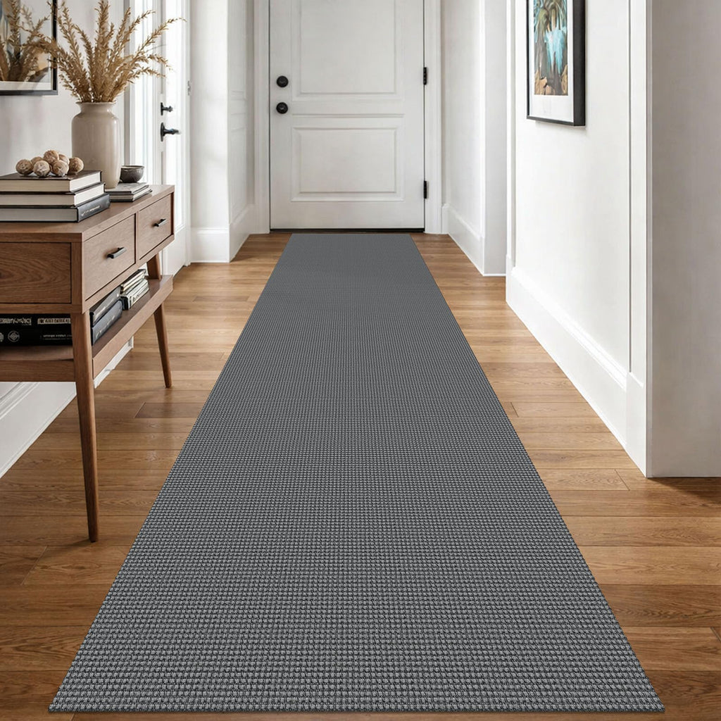 EARTHALL Woven Area Rugs 6x9 Ft Washable Living Room Rugs Non Slip Rubber Backed Dining Room Rug Braided Bedroom Rugs Indoor Floor Carpet for Living Room, Bedroom, Dining Room, Beige/Ivory