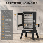 1500W Electric Smoker for Outdoor, 30" Digital Vertical Smoker