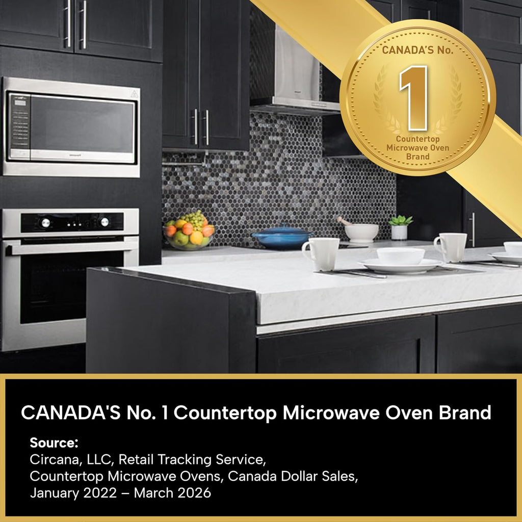 Panasonic NNSG448SC Genius Microwave 0.9 Cu.ft., Black Stainless