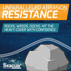 Seaguar Blue Label Fishing Leader Line for Saltwater, 100% Fluorocarbon, Clear, Multiple Sizes