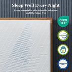 BedStory 3 Inch King Size Firm Mattress Topper, No Odor