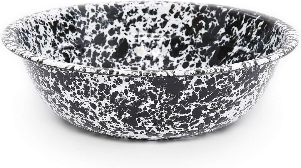 Enamelware Benson Basin, 32 quart, Red/White Splatter (Single)