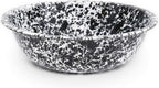 Enamelware Benson Basin, 32 quart, Red/White Splatter (Single)