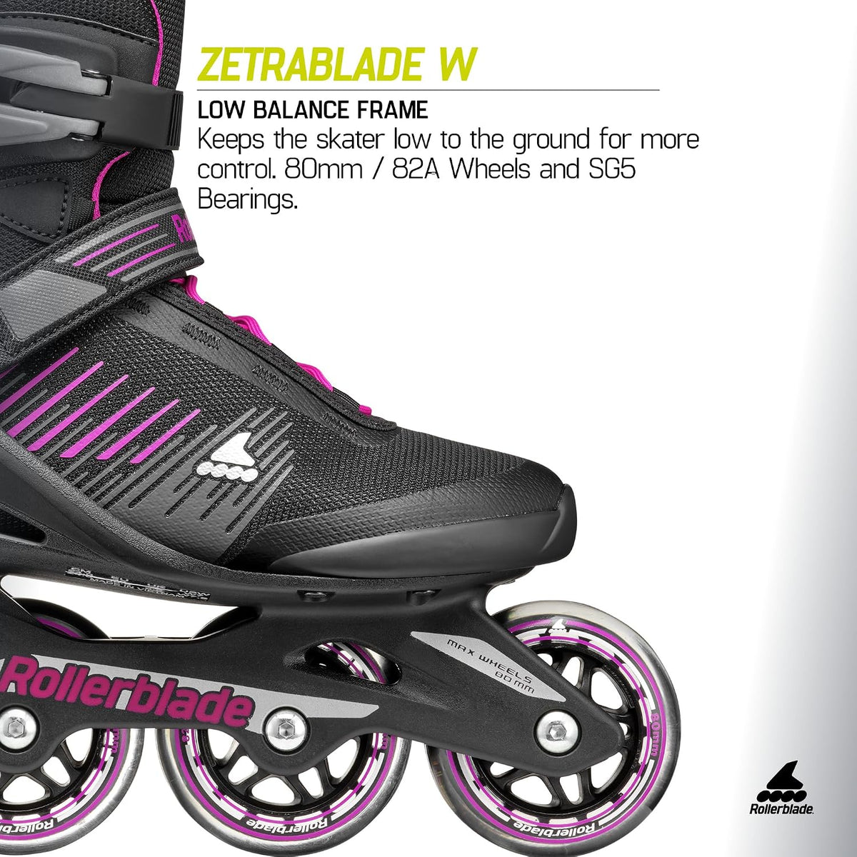 Rollerblade Zetrablade Women's Adult Fitness Inline Skate, Performance Inline Skates