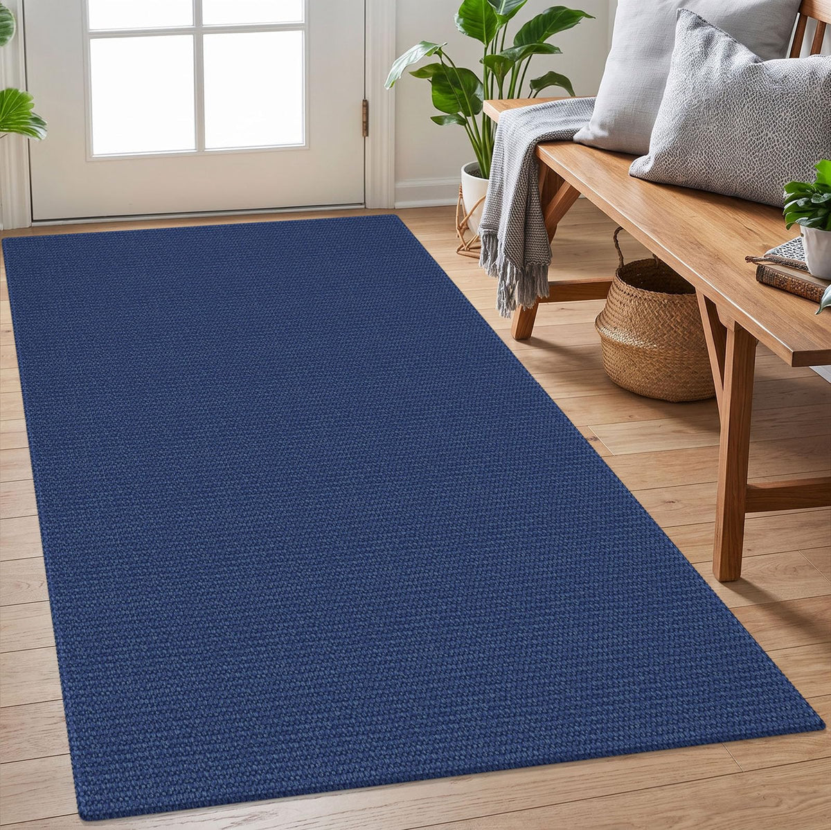 EARTHALL Washable Area Rug, Non Slip Living Room Rug, 5x7 Ft, Sand/Beige