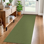 EARTHALL Woven Area Rugs 6x9 Ft Washable Living Room Rugs Non Slip Rubber Backed Dining Room Rug Braided Bedroom Rugs Indoor Floor Carpet for Living Room, Bedroom, Dining Room, Beige/Ivory