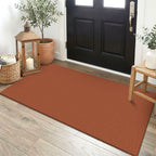 EARTHALL Woven Area Rugs 6x9 Ft Washable Living Room Rugs Non Slip Rubber Backed Dining Room Rug Braided Bedroom Rugs Indoor Floor Carpet for Living Room, Bedroom, Dining Room, Beige/Ivory