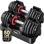 Rendpas Adjustable Dumbbell Set for Home Gym Strength Training