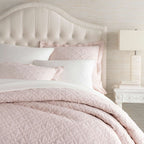 Pine Cone Hill Washed Linen Ivory Solid Linen Quilt, King
