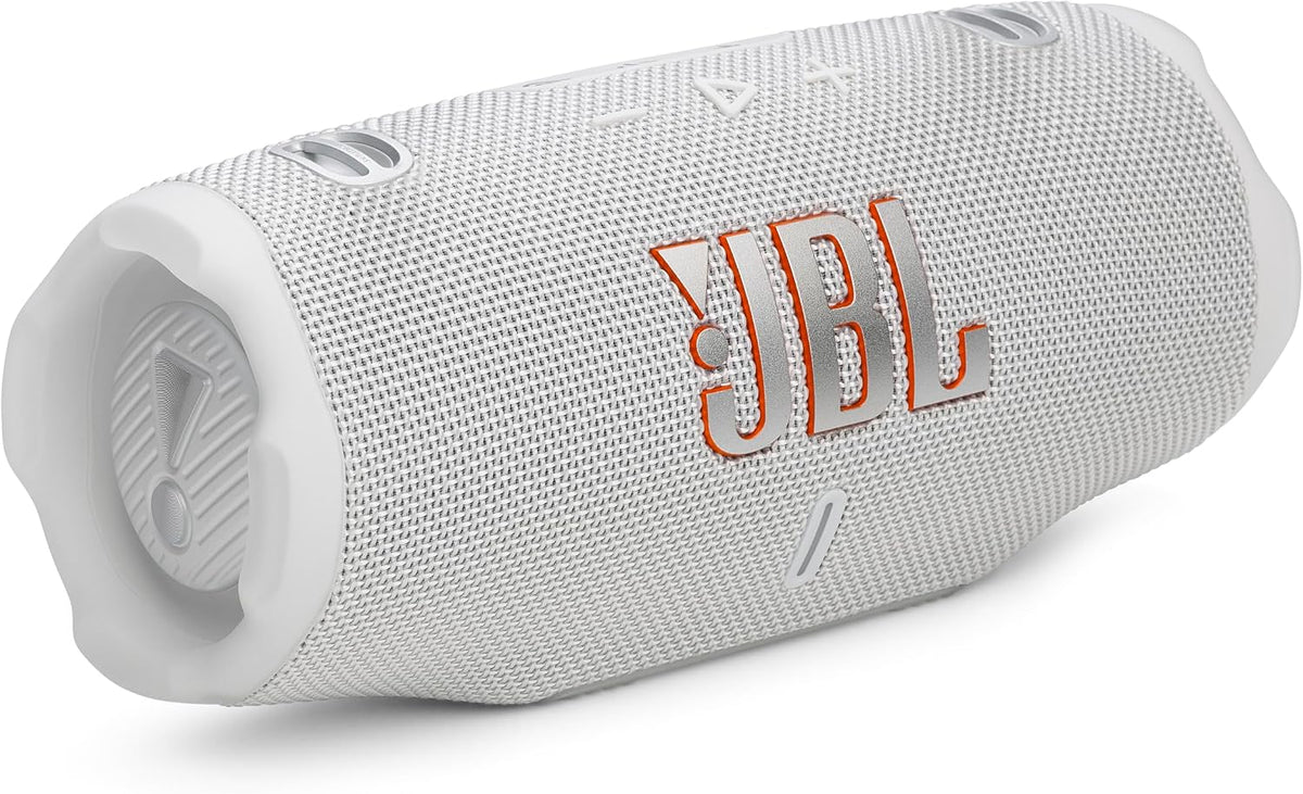 JBL Charge 6 Portable Waterproof Speaker with Powerbank and Strap - Black (Renewed)