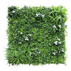 ECOOPTS 20"x20" Faux Ivy Privacy Fence Screen Artificial Boxwood Panels Topiary Hedge Plants for Indoor Outdoor Decoration, #3 Mixed Leaves, 20 Packs