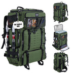 Goture 72L Fishing Tackle Backpack with Cooler & 4 3700 Tackle Boxes