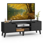 VASAGLE TV Stand for 65'' TV, Entertainment Center with Adjustable Shelf