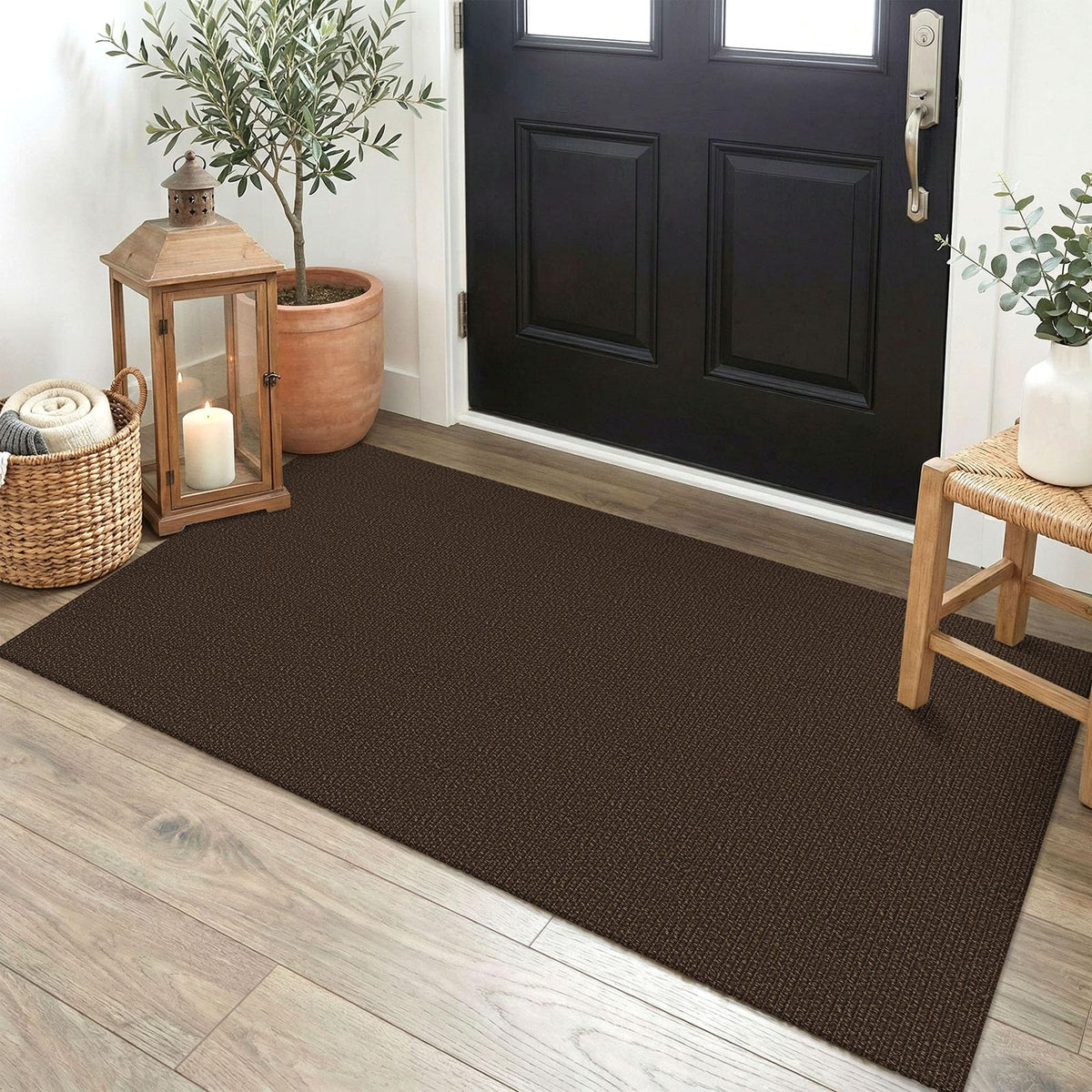 EARTHALL Washable Area Rug, Non Slip Living Room Rug, 5x7 Ft, Sand/Beige