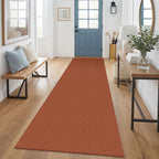 EARTHALL Woven Area Rugs 6x9 Ft Washable Living Room Rugs Non Slip Rubber Backed Dining Room Rug Braided Bedroom Rugs Indoor Floor Carpet for Living Room, Bedroom, Dining Room, Beige/Ivory