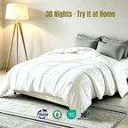 100% Australian Wool Comforter Queen-All Season Breathable Duvet Insert