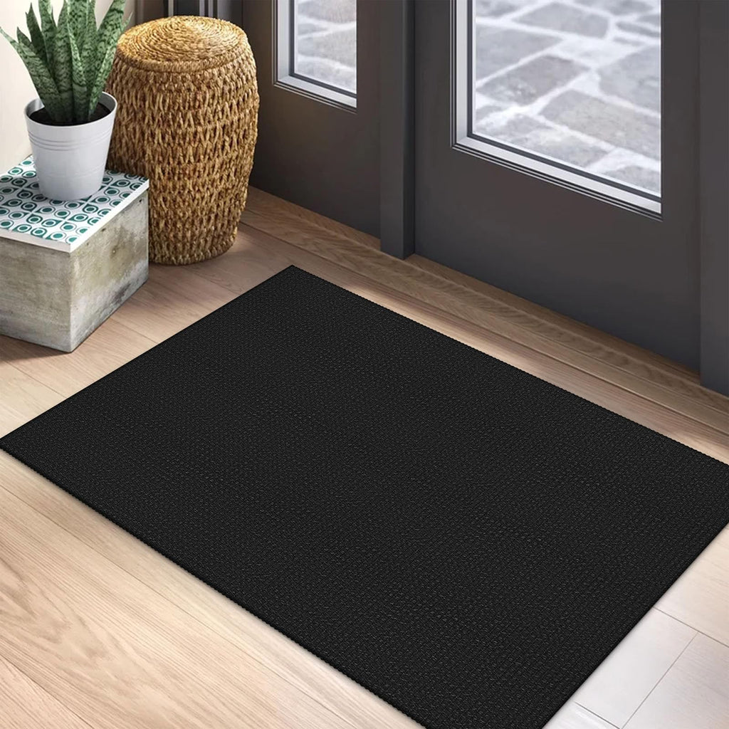 EARTHALL Woven Area Rugs 6x9 Ft Washable Living Room Rugs Non Slip Rubber Backed Dining Room Rug Braided Bedroom Rugs Indoor Floor Carpet for Living Room, Bedroom, Dining Room, Beige/Ivory