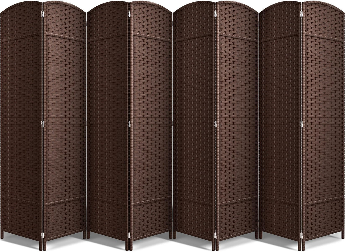 Sorbus Foldable Room Divider, Mesh Privacy Screen (8 Panel, Black)