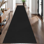 EARTHALL Woven Area Rugs 6x9 Ft Washable Living Room Rugs Non Slip Rubber Backed Dining Room Rug Braided Bedroom Rugs Indoor Floor Carpet for Living Room, Bedroom, Dining Room, Beige/Ivory