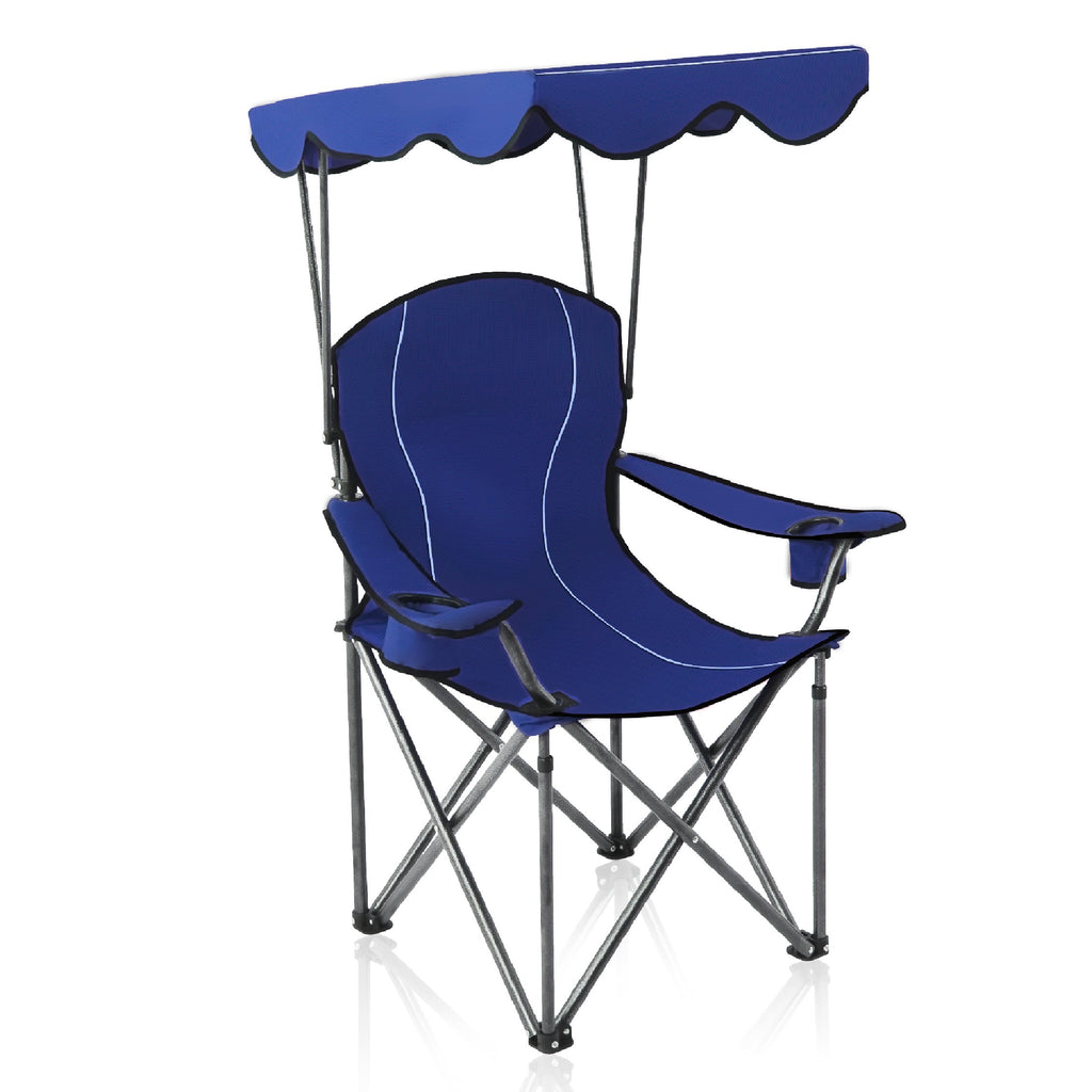 ALPHA CAMP Heavy Duty Canopy Camping Chairs with Adjustable Sunshade