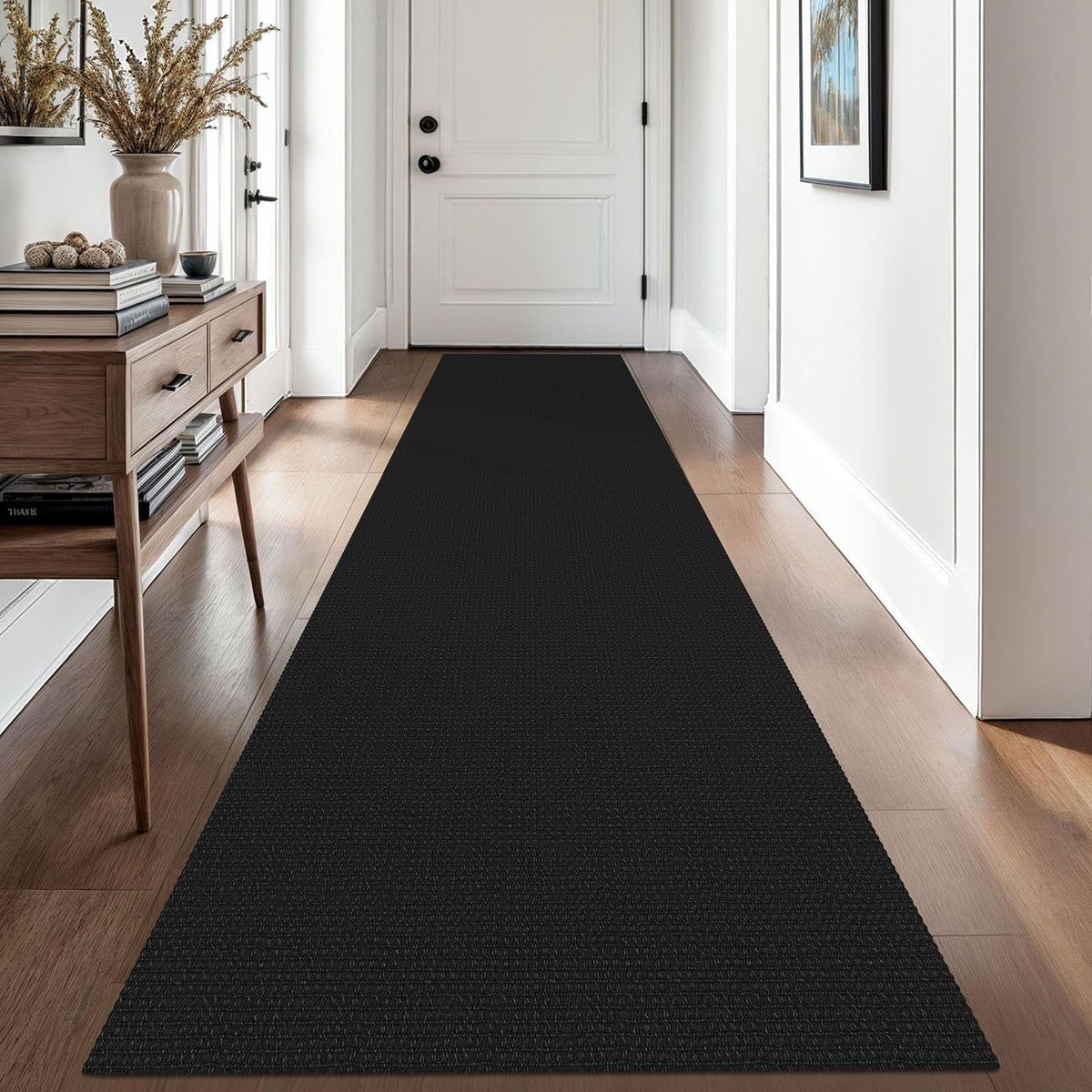 EARTHALL Woven Area Rugs 6x9 Ft Washable Living Room Rugs Non Slip Rubber Backed Dining Room Rug Braided Bedroom Rugs Indoor Floor Carpet for Living Room, Bedroom, Dining Room, Beige/Ivory