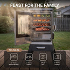 1500W Electric Smoker for Outdoor, 30" Digital Vertical Smoker