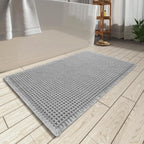 Upgraded Waffle Bath Mat Set of 2 Absorbent Bathroom Mat 18"x30" + 24"x48"