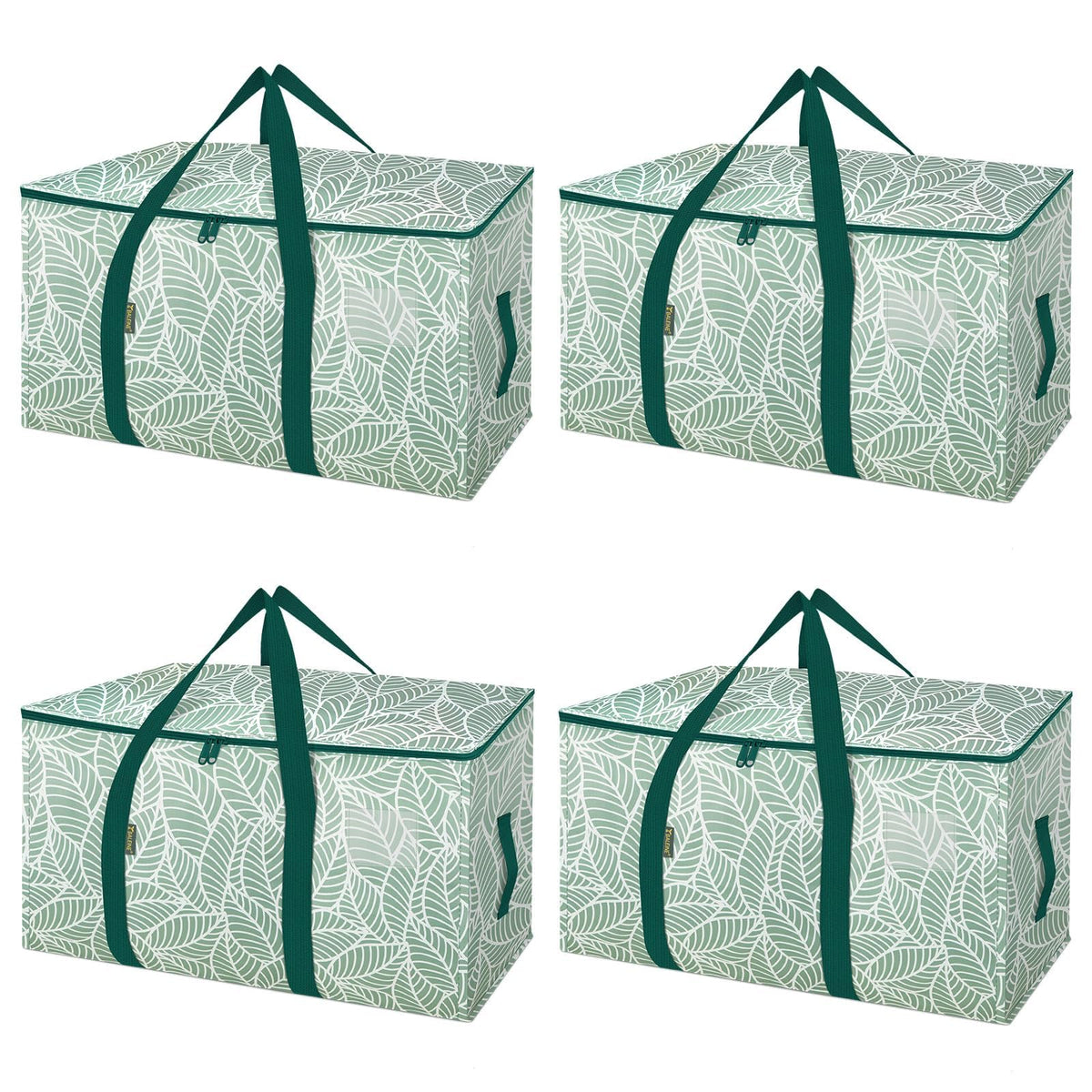 BALEINE 16-Pack Oversized Moving Bags with Reinforced Handles, Heavy-Duty Storage Tote for Clothes, Moving Supplies (Clear, 16-Pack)