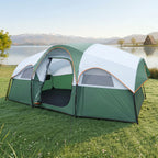 Camping Tent for 8 Person, 3 Room Family Tent with Rainfly