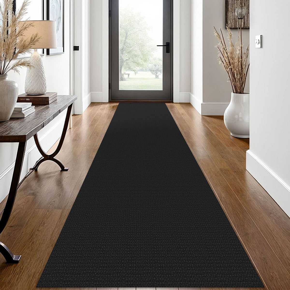EARTHALL Woven Area Rugs 6x9 Ft Washable Living Room Rugs Non Slip Rubber Backed Dining Room Rug Braided Bedroom Rugs Indoor Floor Carpet for Living Room, Bedroom, Dining Room, Beige/Ivory