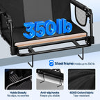 VIVOHOME Stadium Seats with Back Support, Bleacher Chairs for Sport Event