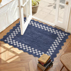 GarveeHome 5x7 Washable Area Rug Checkered Rug for Bedroom Living Room