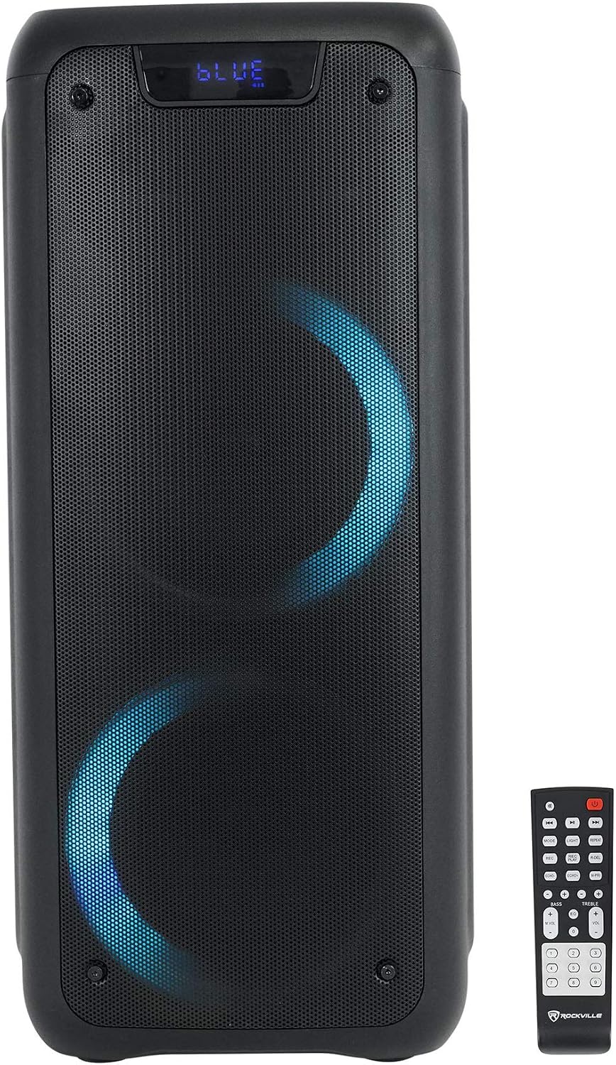 Rockville Rock Party 6 Dual 6.5" Portable Rechargeable Bluetooth Speaker