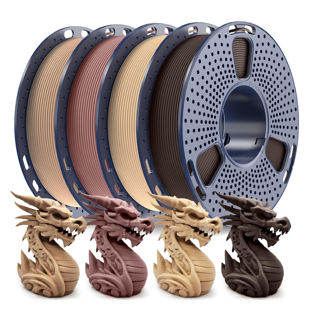 SUNLU PLA Filament 1.75mm, 250g Spool Bundle, 3D Printer Filament