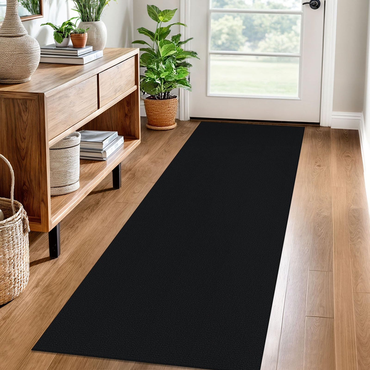 EARTHALL Washable Area Rug, Non Slip Living Room Rug, 5x7 Ft, Sand/Beige