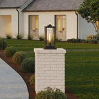 Quoizel Westover 16" Outdoor Pier Mount Light, Earth Black