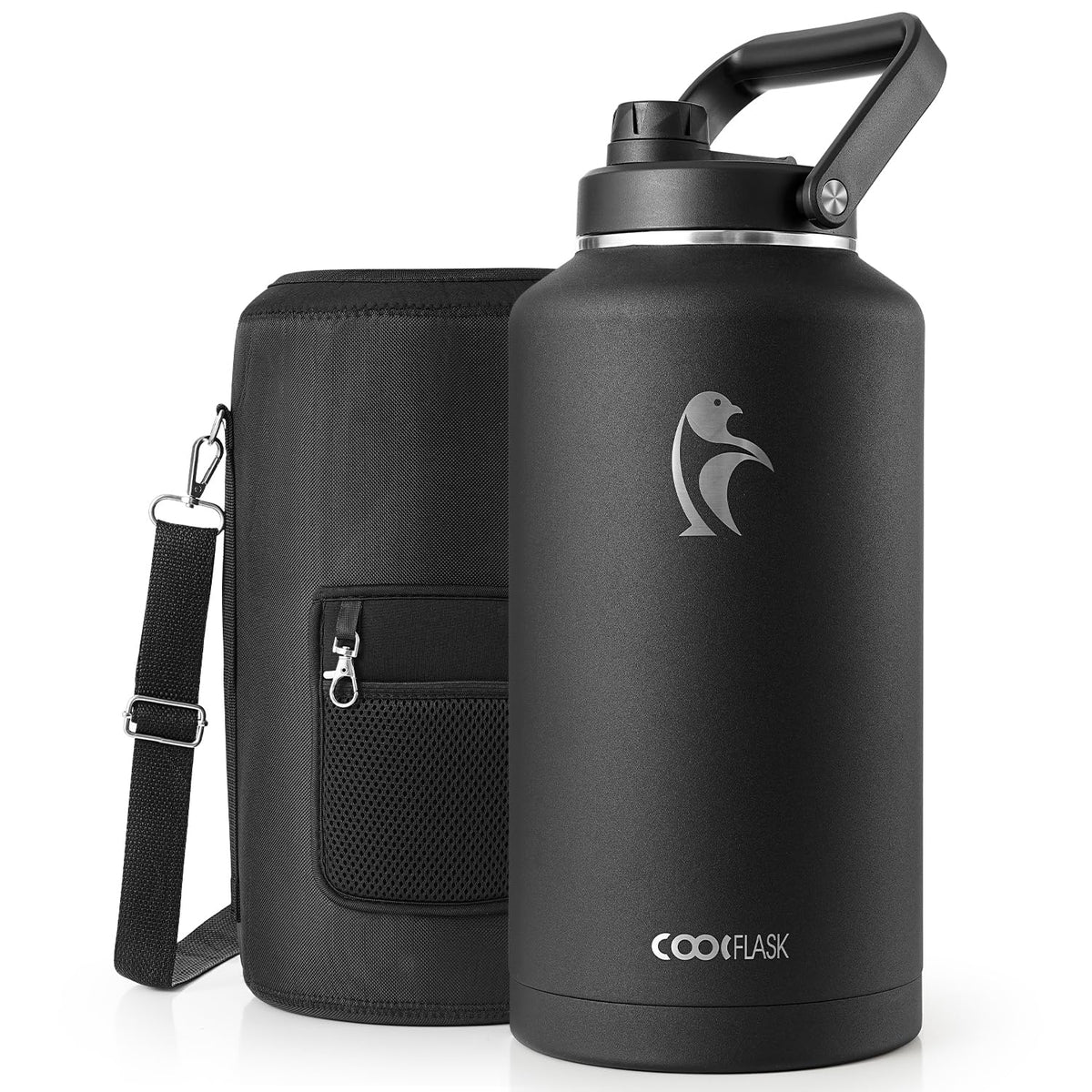 Coolflask Titan 2 Gallon Water Bottle Insulated with Large Spout Lid