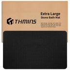 THMINS Extra Large Stone Bath Mat, 36''x24'' Stone Shower Mat