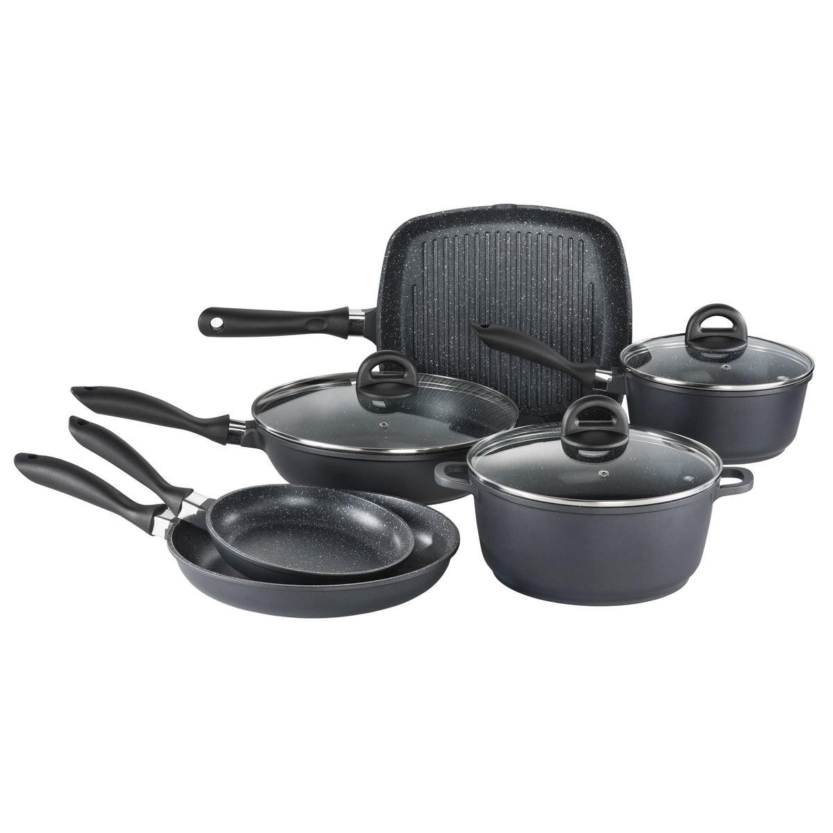 Cuisine::pro Stone Cookware Set, Non-Stick, Toxin-Free, 9 Piece